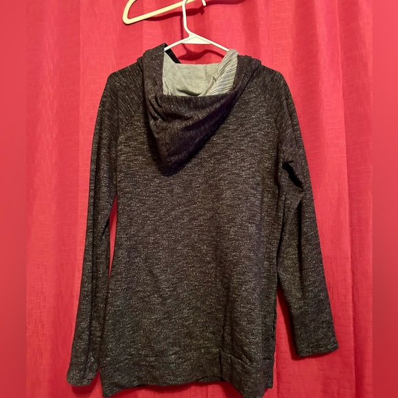 Dark Grey Double Hooded Sweatshirt - Picture 4 of 4